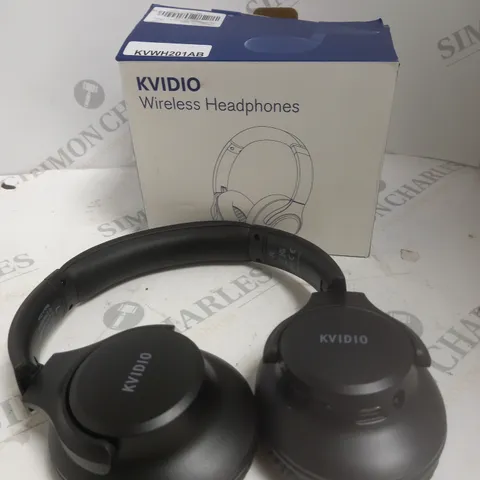 BOXED KVIDIO WIRELESS HEADPHONES IN BLACK