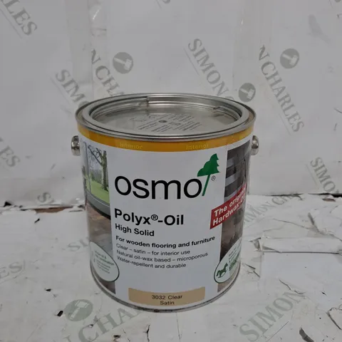 OSMO POLYX-OIL ORIGINAL 3032 CLEAR SATIN - 2.5L - COLLECTION ONLY 