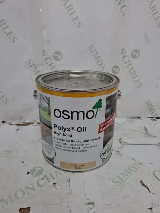 OSMO POLYX-OIL ORIGINAL 3032 CLEAR SATIN - 2.5L - COLLECTION ONLY 