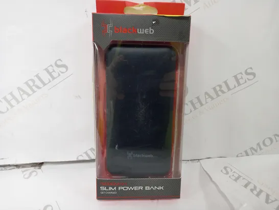 BOXED BLACKWEB 15000MAH SLIM POWER BANK