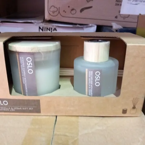 6 BOXED OSLO SCENTED CANDLE AND REED DIFUSER GIFT SET