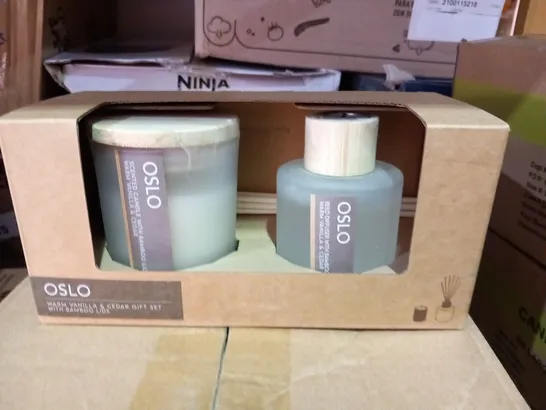 6 BOXED OSLO SCENTED CANDLE AND REED DIFUSER GIFT SET