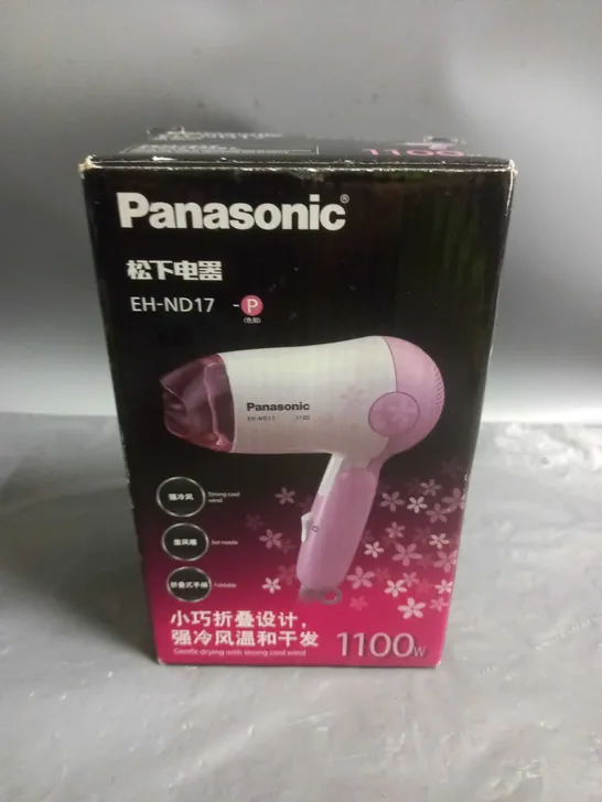 PANASONIC TRAVEL HAIRDRYER 1100W EH-ND17