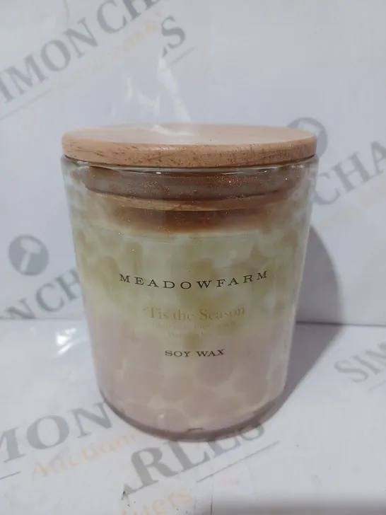 MEADOWFARM TIS THE SEASON SCENTED SOY WAX CANDLE