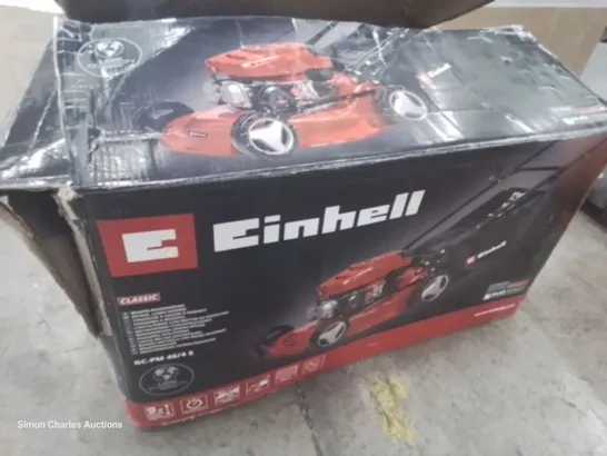 BOXED EINHALL PETROL ROTARY LAWNMOWER 