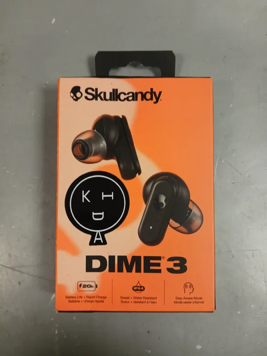 BOXED SEALED SKULLCANDY DIME 3 WIRELESS EARPHONES 