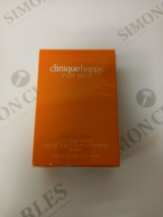 BOXED AND SEALED CLINIQUE HAPPY FOR MEN EAU DE TOILETTE 100ML