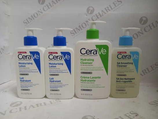 LOT OF 4 CERAVE SKINCARE ITEMS FOR DRY SKIN