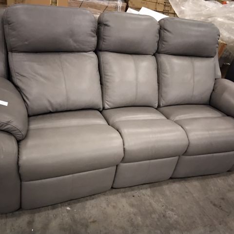 QUALITY G PLAN KINGSBURY 3 SEATER ELECTRIC RECLINING SOFA IN DALLAS CHARCOAL LEATHER 