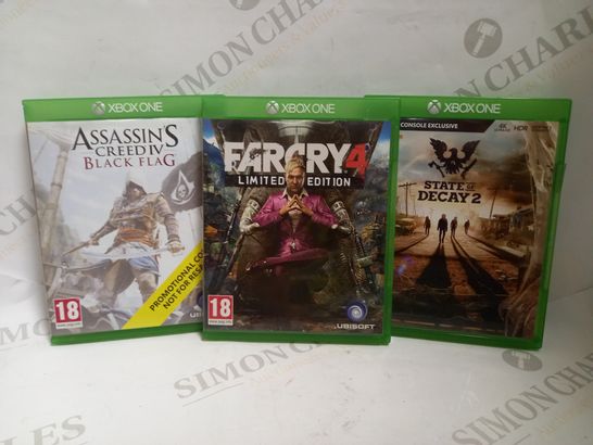 LOT OF 3 XBOX ONE GAMES
