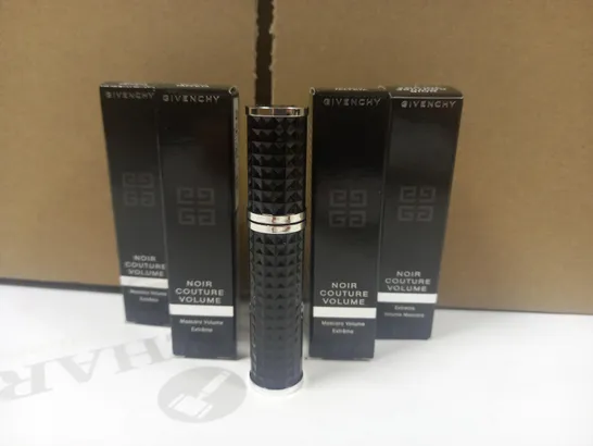 LOT OF 5 X 4G GIVENCHY NOIR COUTURE VOLUME MASCARA - BLACK TAFFETA