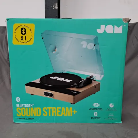 SET OF FOUR BOXED JAM BLUETOOTH SOUND STREAM+ TURNTABLES