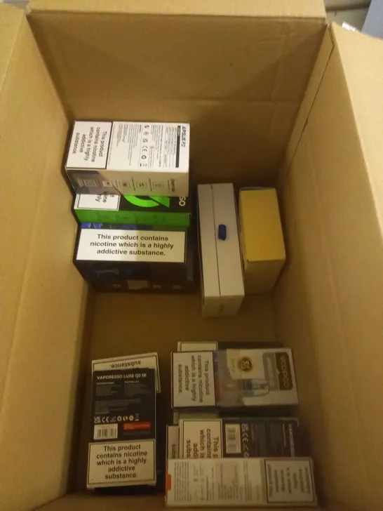 APPROXIMATELY 20 BOXED E-CIGARETTES TO INCLUDE ASPIRE, VAPORESSO, VOOPOO ETC