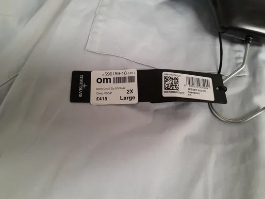 STONE ISLAND XXL LIGHT BLUE OVERSHIRT 