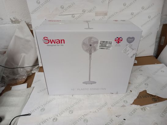 SWAN FREESTANDING STAND FAN - WHITE  RRP £34.99