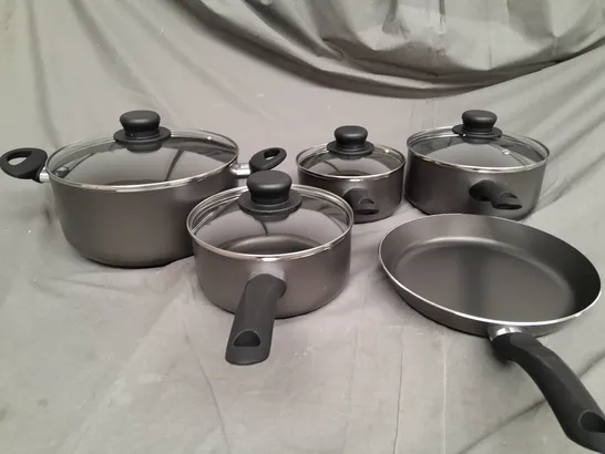 ALUMINIUM 5 PIECE PAN SET