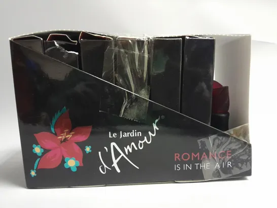 BOXED PACK OF 6 LE JARDIN D'AMORE ROMANCE IS IN THE AIR EAU DE PARFUM SPRAY 100 ML