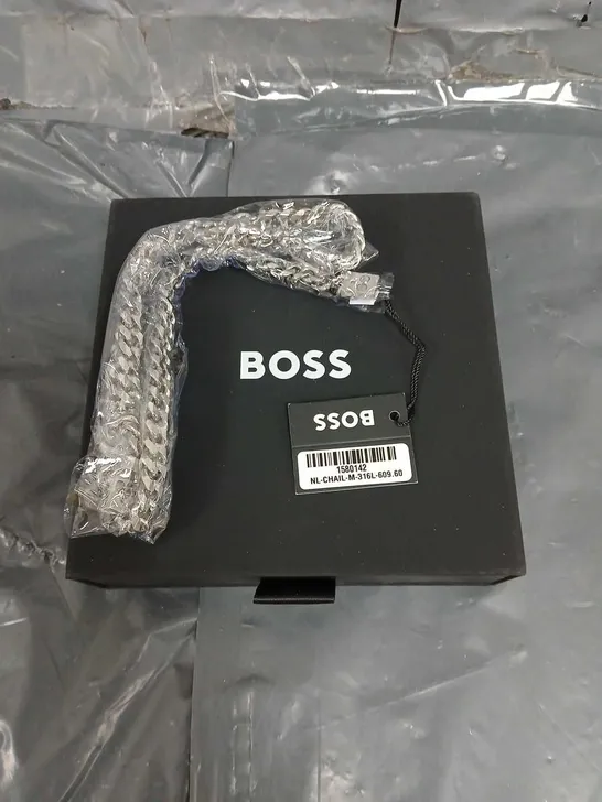 BOXED BOSS FOR HIM STAINLESS STEEL CHAIN