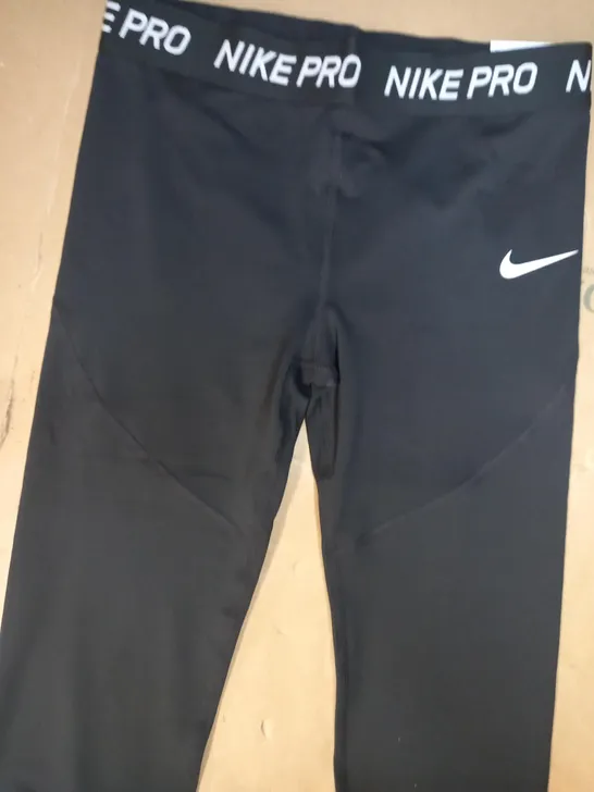 DESIGNER TRAINING PANTS IN THE STYLE OF NIKE PRO IN BLACK SIZE UNSPECIFIED