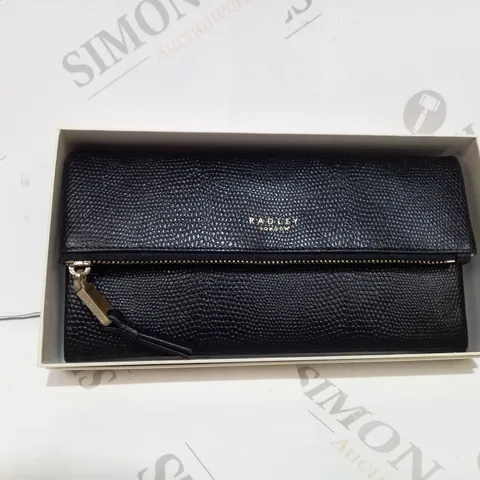 BOXED RADLEY LONDON BLACK LEATHER PURSE 