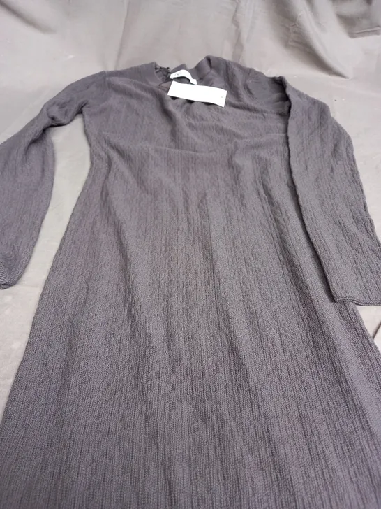 ZARA LIGHT GREY STRECH DRESS - EUR MEDIUM