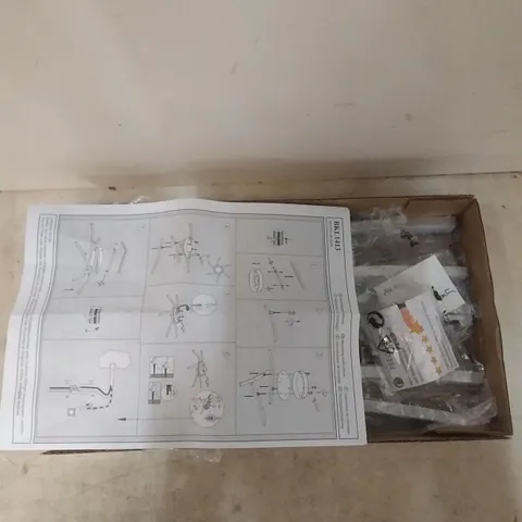 BOXED 6 BULB MCCOOK CEILING LIGHT (1 LIGHT DEFECTIVE)