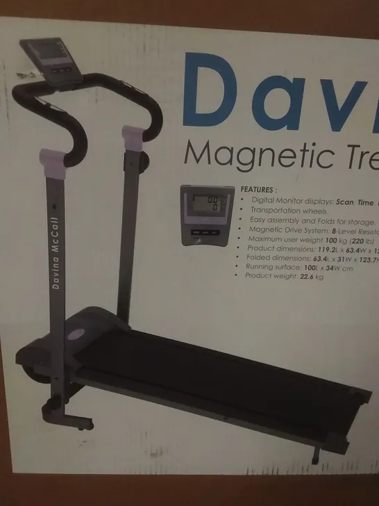 BOXED DAVINA MAGNETIC TREADMILL 