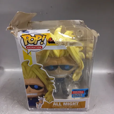 BOXED FUNKO POP! ANIMATION 1041 MY HERO ACADEMIA (MHA) - (MHA) - ALL MIGHT WITH BAG & UMBRELLA