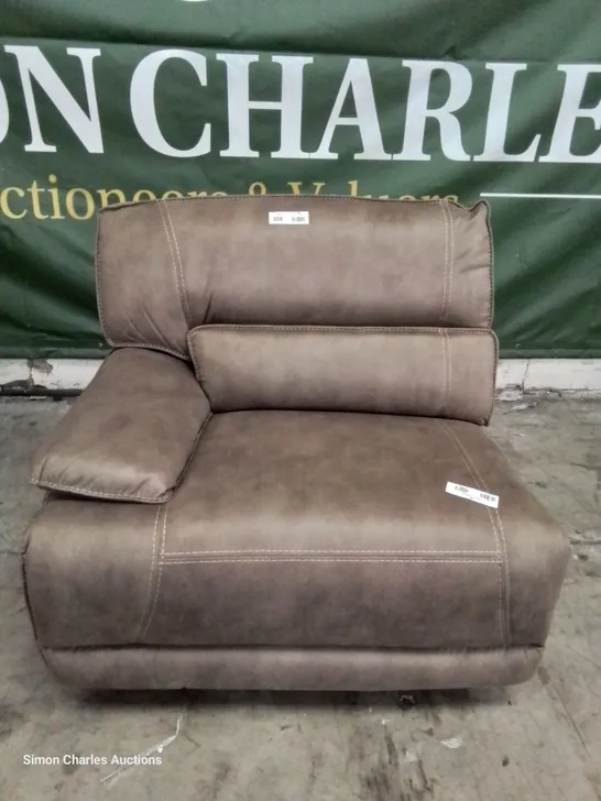 DESIGNER CYRUS MANUAL RECLINING LHF SECTION PECAN 