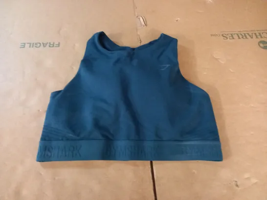 GYMSHARK TEAL TRAINING BRA - M