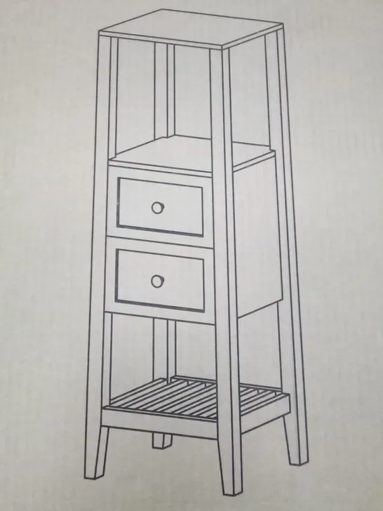 BOXED PERMA 40.2 X 120 X 36.1CM HALF COLUMN BATHROOM CABINET 