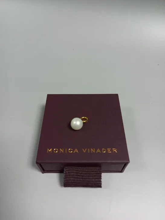 BOXED MONICA VINADER PEARL PENDANT CHARM 