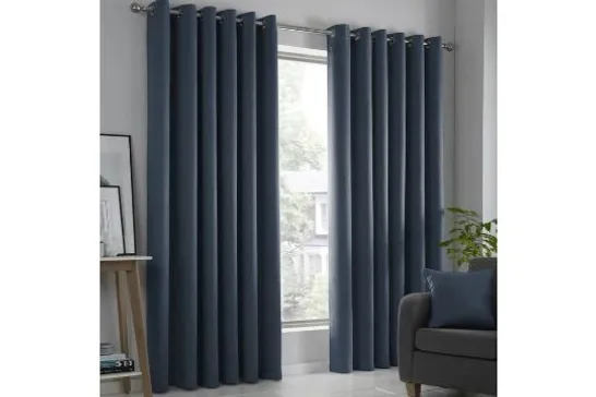 EYELET ROOM DARKENING CURTAINS