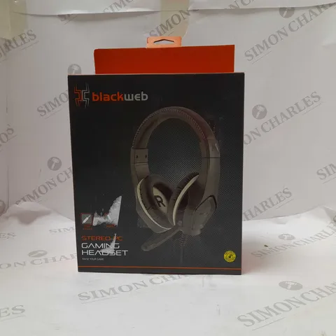 BLACKWEB STEREO PC GAMING HEADSET 3.5M JACK