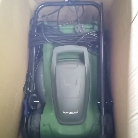 BOXED USED POWERBASE ELECTRIC ROTARY LAWN MOWER MEB1637E