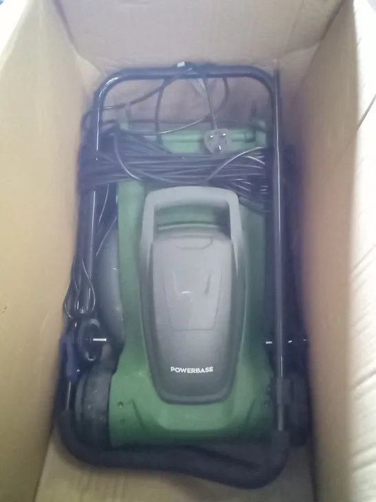 BOXED USED POWERBASE ELECTRIC ROTARY LAWN MOWER MEB1637E