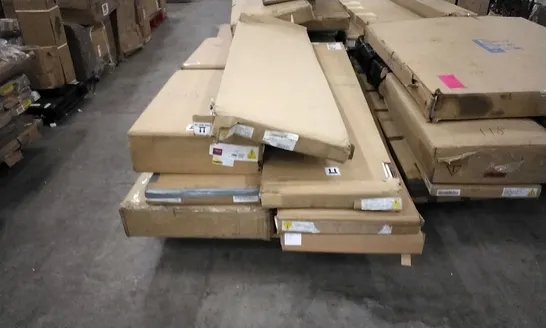 PALLET OF ASSORTED FLATPACK BOXED FURNITURE PARTS