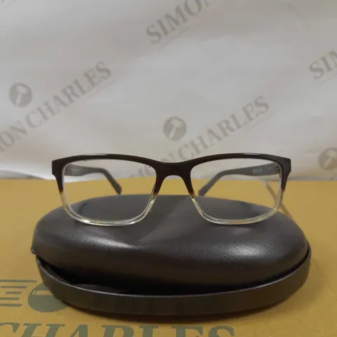 MICHAEL KORS BROWN/CLEAR FRAMED GLASSES 