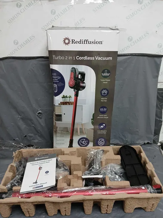 BOXED REDIFFUSION TURBO 2 IN 1 CORDLESS VACUUM