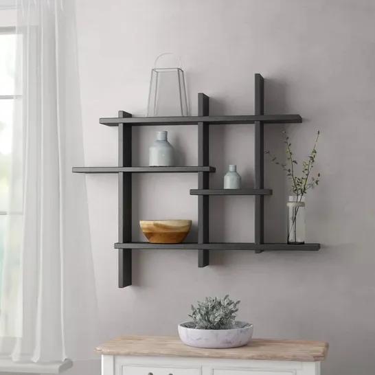 BOXED ADELENE ACCENT SHELF COLOUR: BLACK