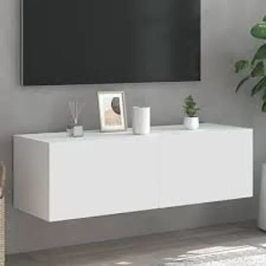 BOXED VIDAXL TV WALL CABINET WITH LED LIGHTS