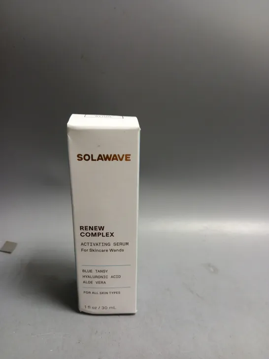 BOXED AND SEALED SOLAWAVE RENEW COMPLEX ACTIVATING SERUM FOR SKINCARE WANDS 30ML 