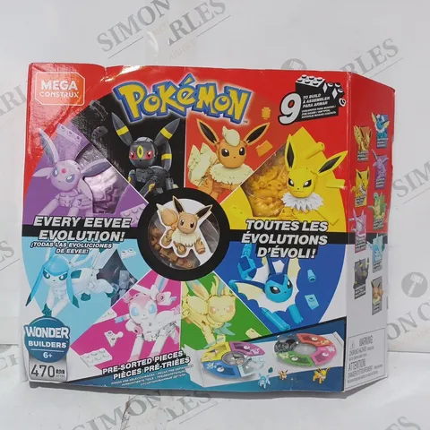 BOXED POKÉMON MEGA CONSTRUX EEVEE EVOLUTION SET