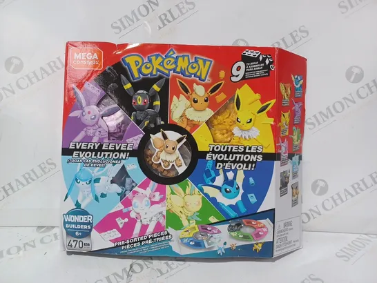 BOXED POKÉMON MEGA CONSTRUX EEVEE EVOLUTION SET