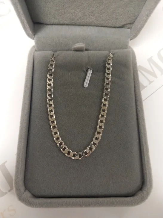 BOXED SAY IT WITH DIAMONDS CURB CHAIN NECKLACE