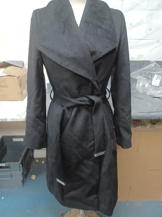 PHASE EIGHT NICCI COAT BLACK SIZE 8