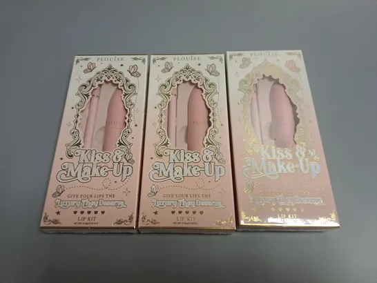 LOT OF 3 SEALED PLOUISE KISS AND MAKE UP LIP KITS