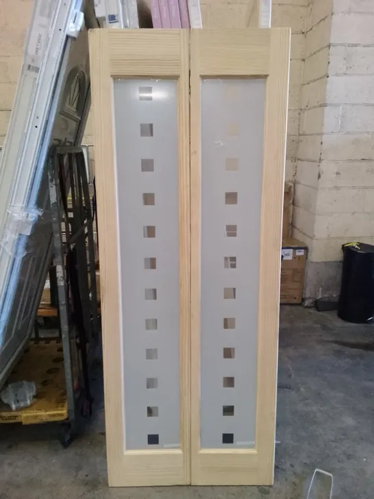 2 PANEL GLAZED FOLDING DOOR