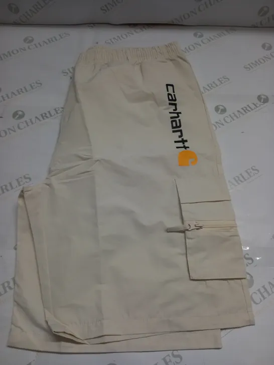 MENS CREAM CARHARTT SHORTS SIZE 3XL