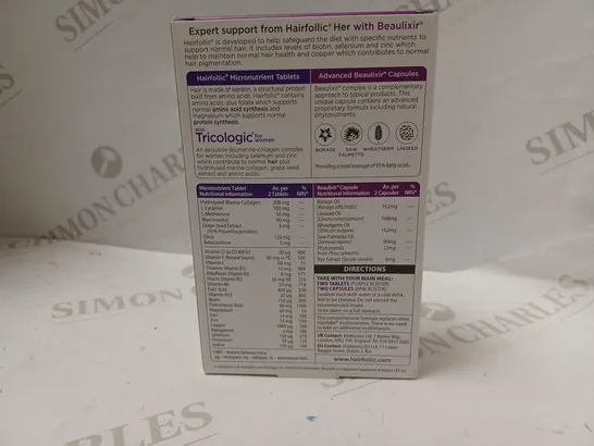 VITABIOTICS HAIRFOLLIC HER TABLETS DUAL PACK (30 TABS + 30 CAPS)